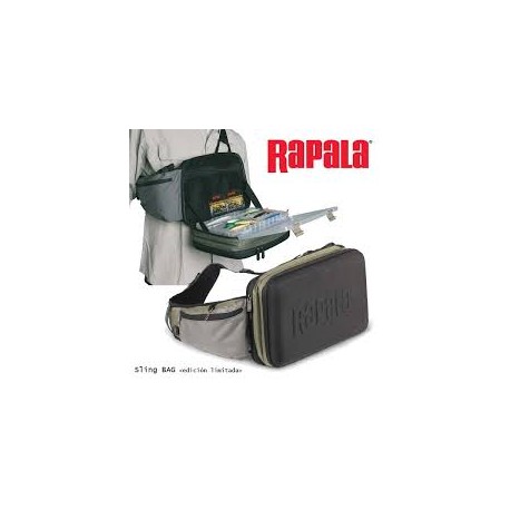 RAPALA Bolso Rapala Slin Bag Pesca + 2 cajas de Pesca+Alicate Okuma